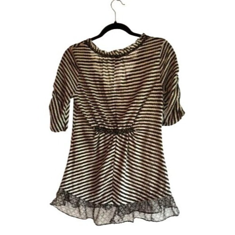 Anthropologie Striped Peplum Blouse - Picture 6 of 14